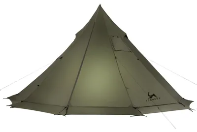 Produktbild von Ultraleichte Nylon Tipi-Zelt für 1 Person mit Ofenöffnung