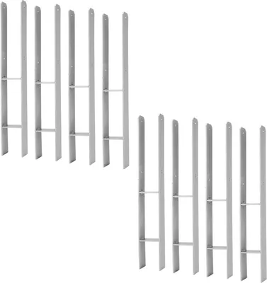 Immagine prodotto di TolleTour Ancoraggio per pali Supporto per pali Ancoraggio ad H Trave ad H Supporto per recinzioni Recinzione 91 mm 8 pezzi