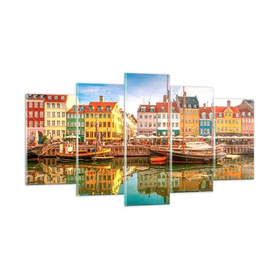Produktbild von Bilder auf glas - Segelboote Wasser Architektur Hafen - 160x85cm - Glasbilder - Wandbilder - Kunstdruck - Wanddekoration aus Glas - Glas Bilder - Wandbild auf Glas - GEA160x85-2873