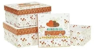 Image de Coffret cadeau de 3 cœurs ROZETTE