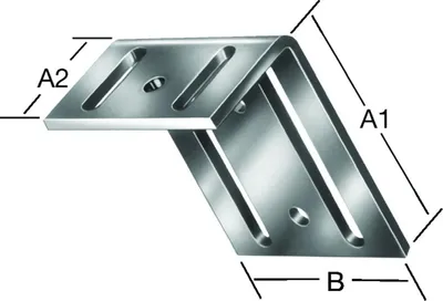 Immagine prodotto di Staffa di regolazione VORMANN 75x35x65x3,5 mm acciaio, zincato
