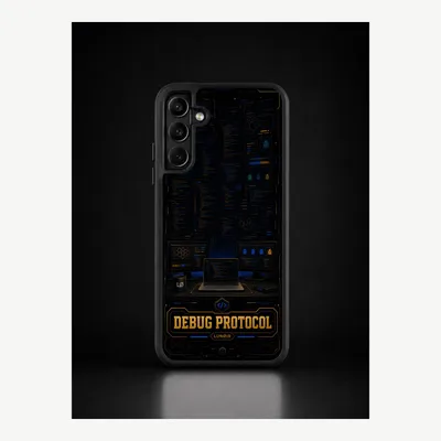 Productafbeelding van Samsung S22 Plus hoesje, telefoonhoesje, beschermhoesje, case met debuggingsmotief – LUNØIR ©