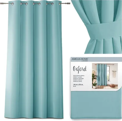 Zdjęcie produktu dla Zasłona AmeliaHome Oxford niebieski 140x250