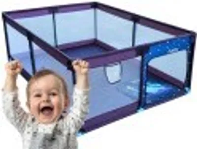 Image de parc d'éveil sécurisé pour chambre d'enfant NIVEAU DE NUIT éléphant