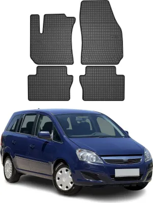 Image de Tapis de Sol pour Opel Zafira B 2005-2014 Caoutchouc Noir