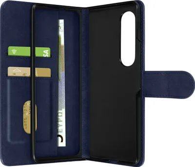 Produktbild von Avizar, Portemonnaie-Klappetui mit Magnetlasche für Samsung Galaxy Z Fold4, Nachtblau
