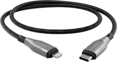 Obrázok produktu pre Cygnett CY4667PCCCL, 1 m, Lightning, USB C, Samec, Samec, Čierna