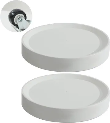 Immagine prodotto di Set carrello portavasi in metallo, 2 pezzi, 27 cm, per interni ed esterni, resistente a carichi pesanti