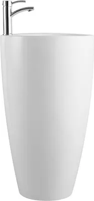 Obrázek produktu pro Umyvadlo na nožičkách Koupelnové umyvadlo Pracovní deska Umyvadlová mísa 50x50x80cm kulatá