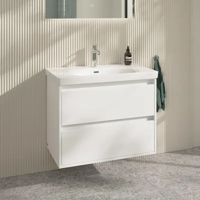 Productafbeelding van Villeroy & Boch Skyla wastafelonderkast, 77,2 x 59,6 cm, met 2 lades