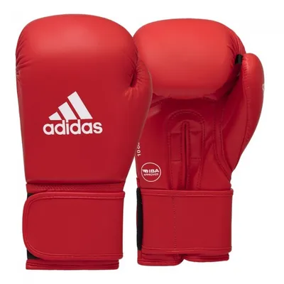 Produktbild von adidas Velcro IBA Boxing Glove rot 10 oz