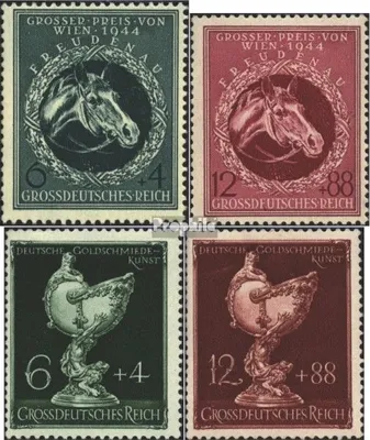 Produktbild von Briefmarken Deutsches Reich 1944 Mi 900-901,902-903 (kompl.Ausg.) mit Falz Preis von Wien