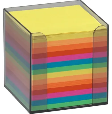 Produktbild von Folia Notizboxen - glasklar, ca. 700 Blatt - bunt (sortiert), lose