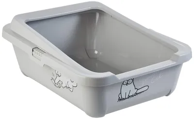Immagine prodotto di Karlie - Toilette per gatti Simons con bordo grigio, 43X32X16Cm