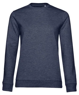 Produktbild von B&C - Sweatshirt für Damen angesetzte Ärmel LT1827 (XL) (Heide Blau)