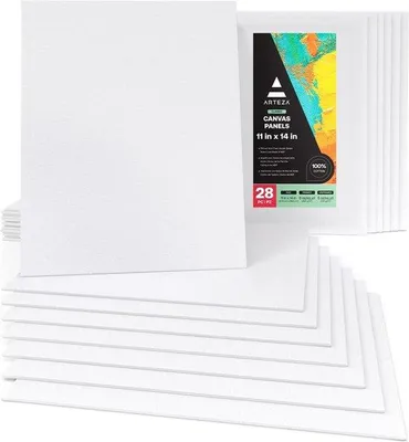 Zdjęcie produktu dla Fanamu, płyty malarskie, 28 x 35,5 cm - zestaw 28 sztuk, wykonane w 100% z bawełny