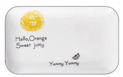 Produktbild von Kreatives Rechteckiges Teller mit Schwarzem Rand für Desserts