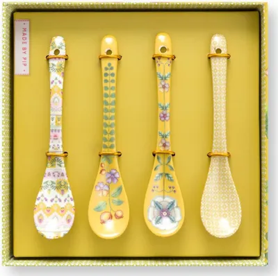 Produktbild von Teelöffel Set in Gelb, 13 cm, 4 Stück