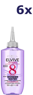Produktbild von 6x L'Oreal Elvive Wonder Water 200ml Hydra Hyaluronic