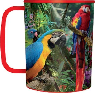 Produktbild von Famanu 3D Trinkbecher - Papagei Design - 300 ml