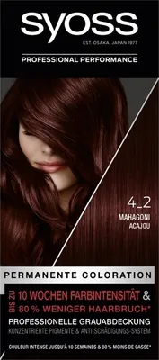 Produktbild von SYOSS Professional Performance Mahagoni 4-2, Rot, 4-2, Mahogany, Frauen, Alle Haare, Gefärbtes Haar, CE