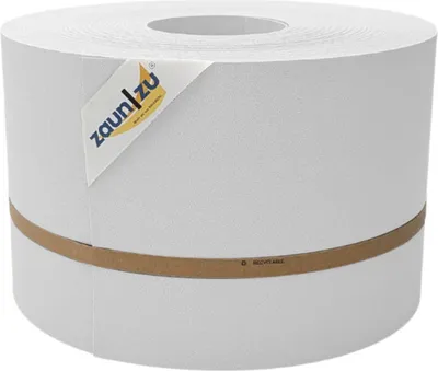 Produktbild von Sichtschutzstreifen zaun|zu PREMIUM 50m Rolle PP Zaunblende für Doppelstabzaun Weiß, 50m