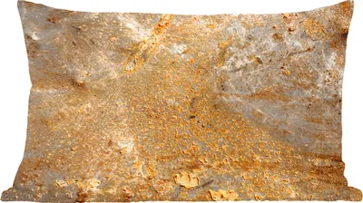 Produktbild von MuchoWow® Zierkissen Sofakissen Wohnzimmer Dekokissen 60x40 cm Metall - Rost - Gold - Grau - Textur - Kopfkissen - Polster mit Foto