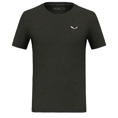 Zdjęcie produktu dla Koszulka męska Eagle Minilogo Merino – Salewa, kolor: 5280-dark olive, rozmiar: 52/XL