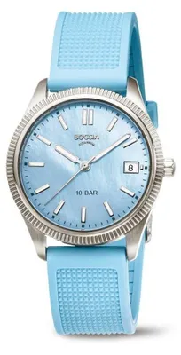 Produktbild von Boccia Damen Armbanduhr Trend 3356-03 Titan PolyurethanBand hellblau