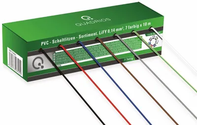 Produktbild von QUADRIOS, 19011CA084, PVC-Schaltlitzen Sortiment LiFY – 0,14 mm², 7-teilig, je 10 m