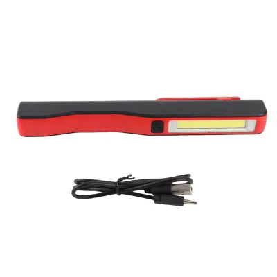 Imagen del producto de Linterna de trabajo compacta, linterna de trabajo COB, linterna LED COB, linterna de trabajo tipo bolígrafo, linterna de trabajo con clip