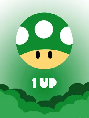 Zdjęcie produktu dla Grafika do druku - Ikona One Up (80 x 60 cm)
