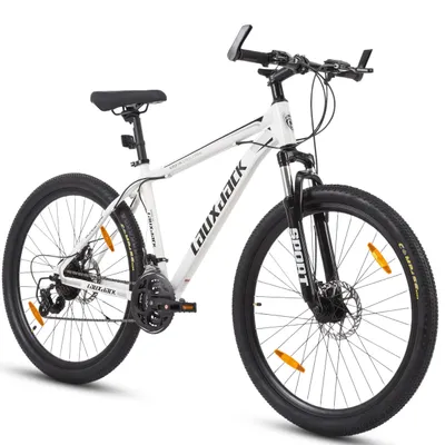 Produktbild von Mountainbike 26 Zoll für Damen und Herren, MTB mit 21-Gang-Kettenschaltung, Shimano Tourney, Scheibenbremsen, Federgabel, Hardtail, ab 160 cm