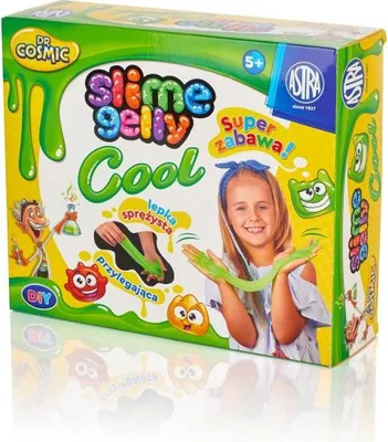 Produktbild von Dr. Cosmic Slime gelly Fluffy grün ASTRA