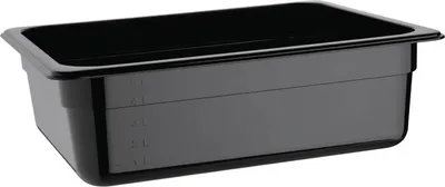Produktbild von Vogue GN-Behälter GN1/2 schwarz 100mm