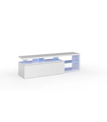 Produktbild von Reversibles TV-Gerät BLUE-TECH – weiß lackiertes Melamin – 150 x 41 x 43 cm