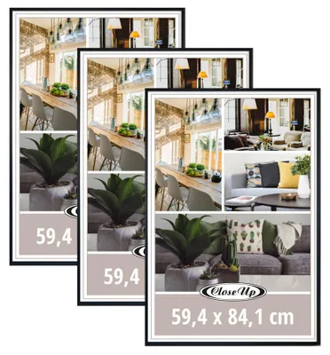 Produktbild von Posterrahmen 59,4 x 84,1 cm DIN A1 schwarz 3er Set