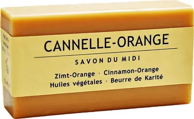 Produktbild von Savon du Midi Sheabutterseife CANELLE-ORANGE (Zimt & Orange)