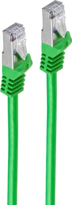 Produktbild von RJ45 Patchkabel m. CAT 7 Rohkabel PIMF grün 50m
