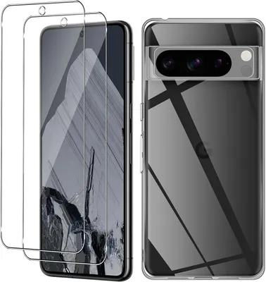 Produktbild von Handy Hülle für Google Pixel 8 Pro Silikon Case + 2x 9H Schutzglas Hartgla