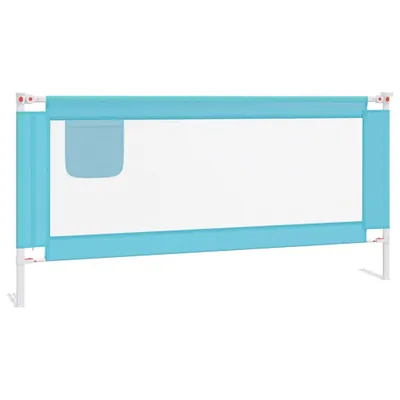 Zdjęcie produktu dla vidaXL Ochraniacz na łóżko dla dziecka niebieski 190x25 cm tkanina