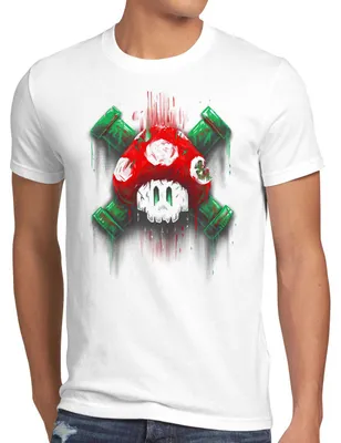Produktbild von style3 Mario Totenkopf Herren T-Shirt videospiel konsole world