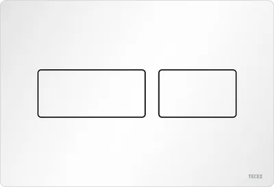 Produktbild von TECEsolid WC-Betätigungsplatte weiß matt für Zweimengentechnik