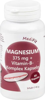 Obrázek produktu pro Hořčík 375 mg + vitamin B-komplex, 60 kapslí