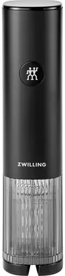 Productafbeelding van ZWILLING ENFINIGY Elektrische peper- en zoutmolen met keramische maalwerk en LED-verlichting, oplaadbaar via USB, zwart