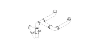 Produktbild von GROHE Siphon 42618, für Küchenspülen
