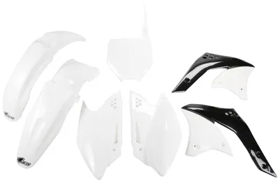 Produktbild von Ufo Kawasaki Kxf 250 2008-2008 Kakit210-047 Plastikbausatz Weiß  Weiß One Size