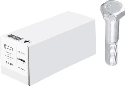 Produktbild von DIN 931 8.8 galZn M12x80 HP E-NORMpro