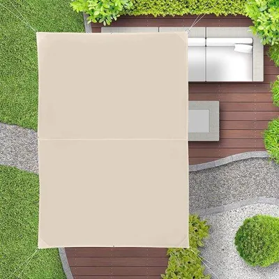 Produktbild von Famanu Sonnensegel wasserabweisend - 3 x 4 m, beige