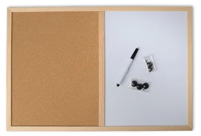 Produktbild von Decosa Pinnwand mit Stift und Pins, 600 x 400 x 15 mm - 01 Stück